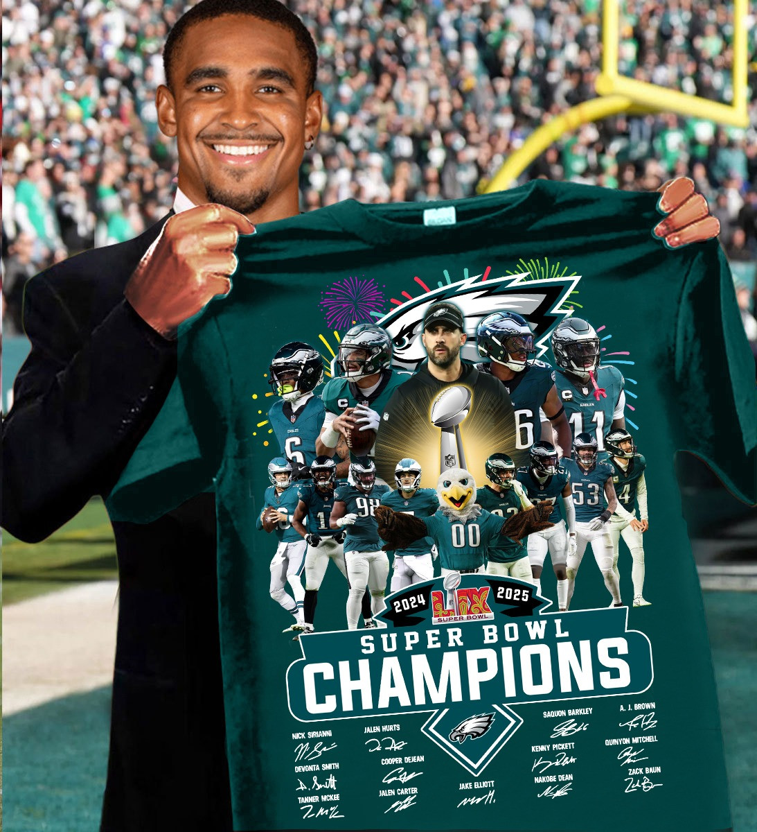 Philadelphia Eagles Super Bowl LIX Champions T-Shirt 2025 Philly Eagles Fan Merch Oregontrailrvpk Shirt