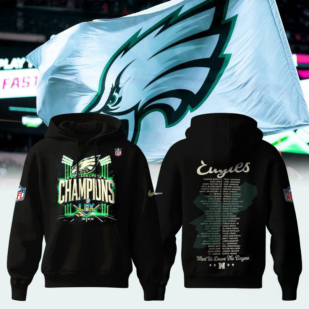 Philadelphia Eagles Super Bowl LIX Hoodie
