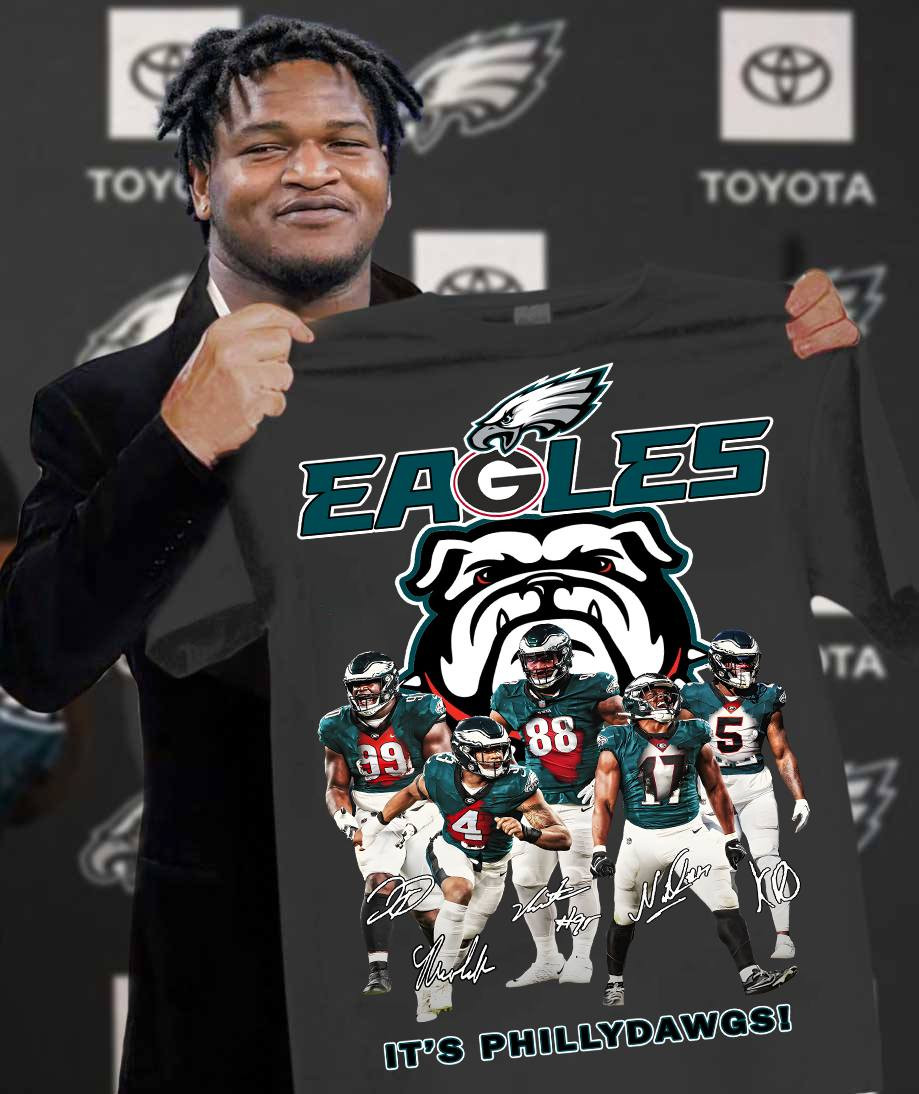 Philadelphia Eagles X Georgia Bulldogs Eagles It'S Phillydawgs T-Shirt Football Gifts Oregontrailrvpk Shirt