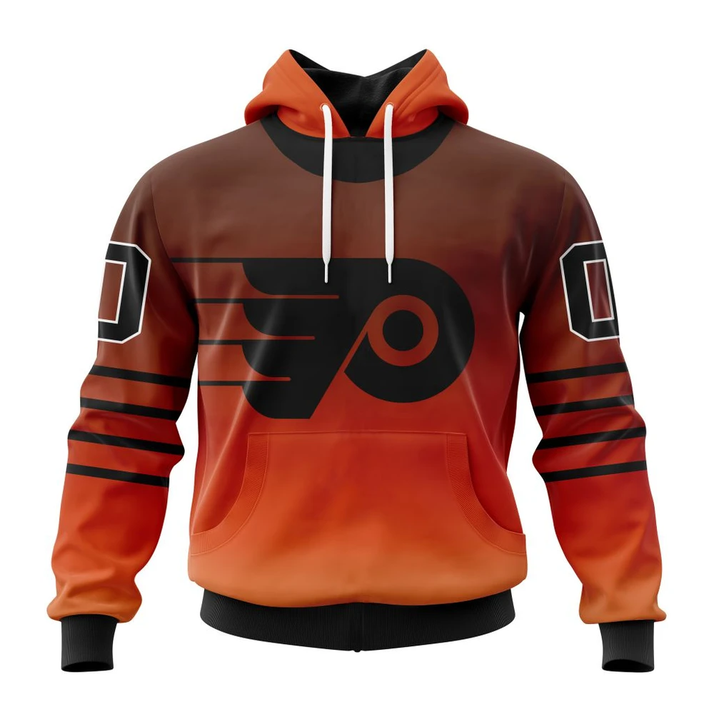 Philadelphia Flyers Personalize Gradient Series Concept All Over Print Hoodie Style 53888