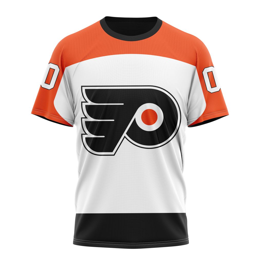 Philadelphia Flyers Personalized Away Kits Personalized Name And Number T-Shirt Oregontrailrvpk Shirt