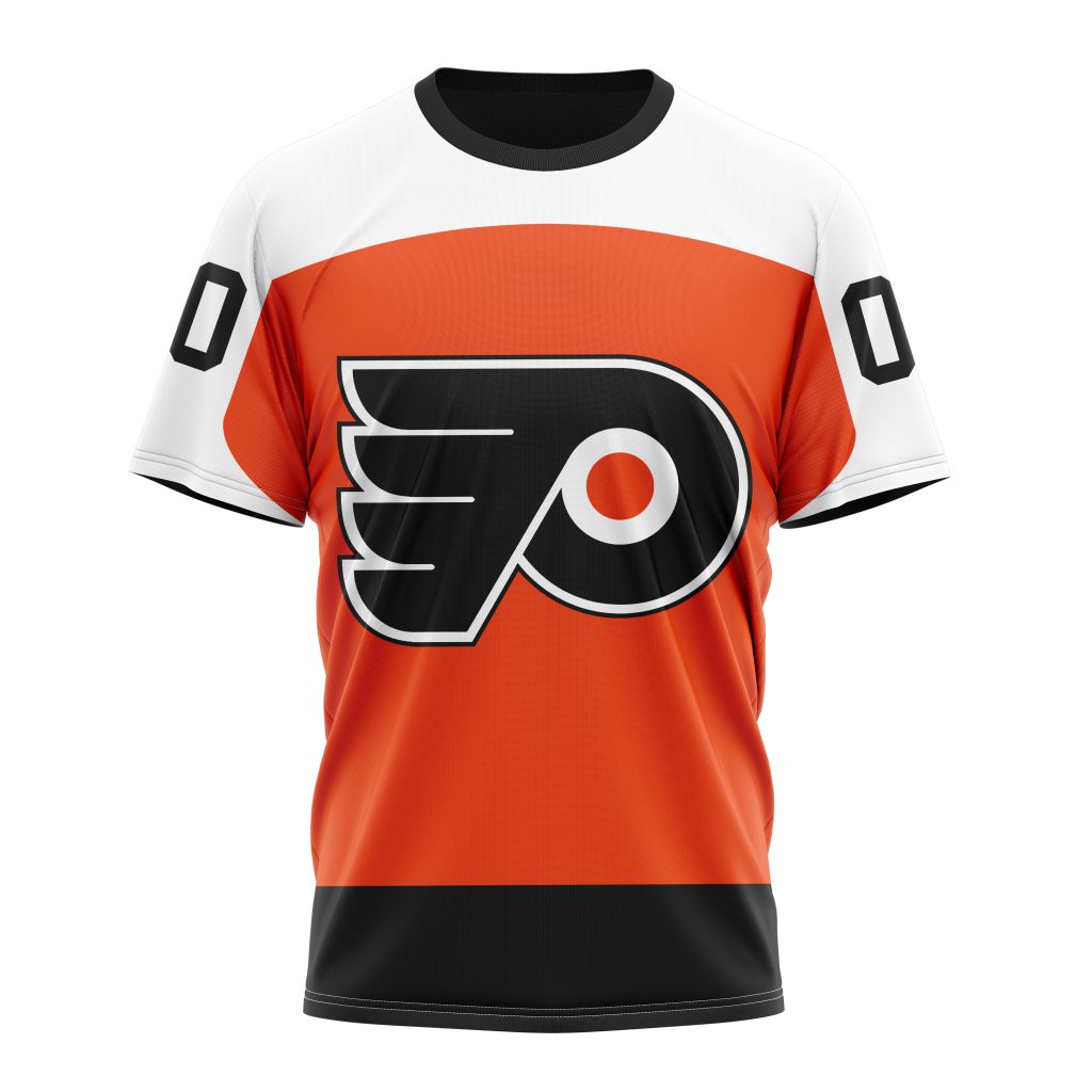 Philadelphia Flyers Personalized Home Kits Personalized Name And Number T-Shirt Oregontrailrvpk Shirt