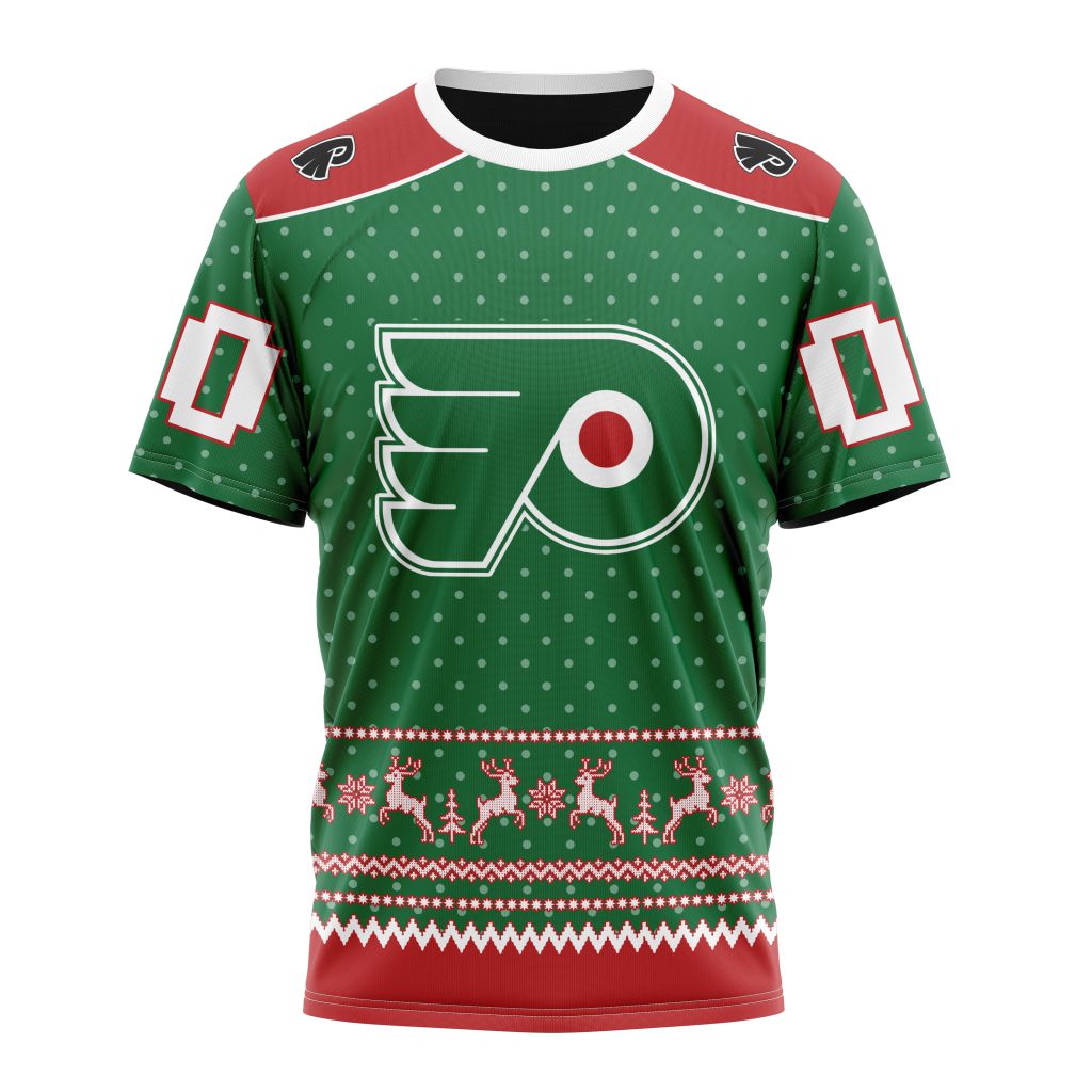 Philadelphia Flyers Special Christmas Apparel Personalized Name And Number T-Shirt Oregontrailrvpk Shirt