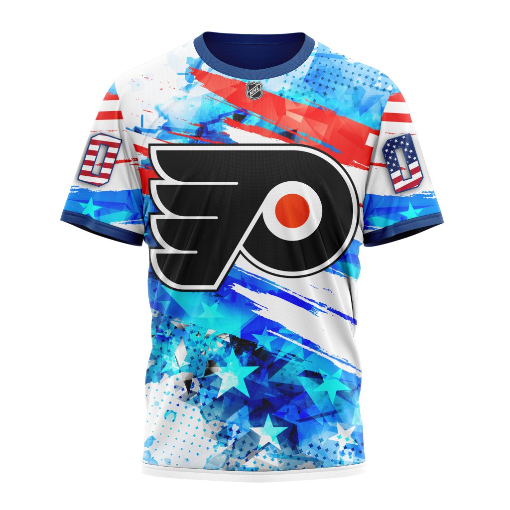 Philadelphia Flyers Special Concept For Independence Day Personalized Name And Number T-Shirt Oregontrailrvpk Shirt