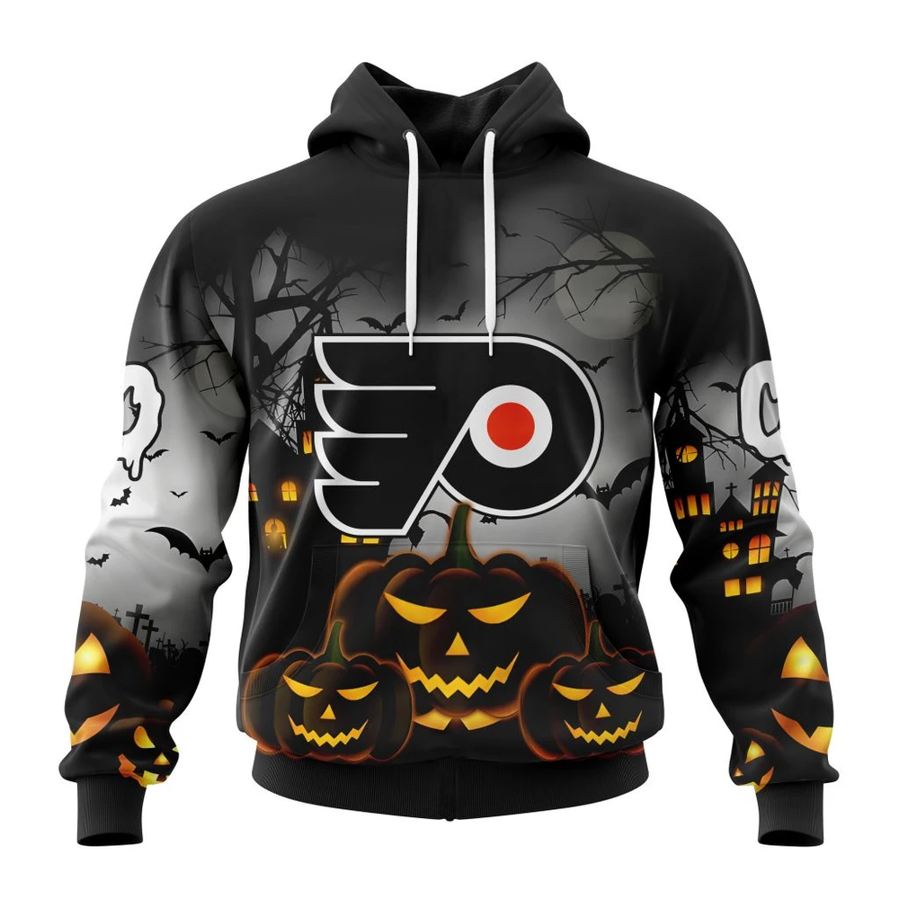 Philadelphia Flyers Special Design For Halloween All Over Print Hoodie Style 51280
