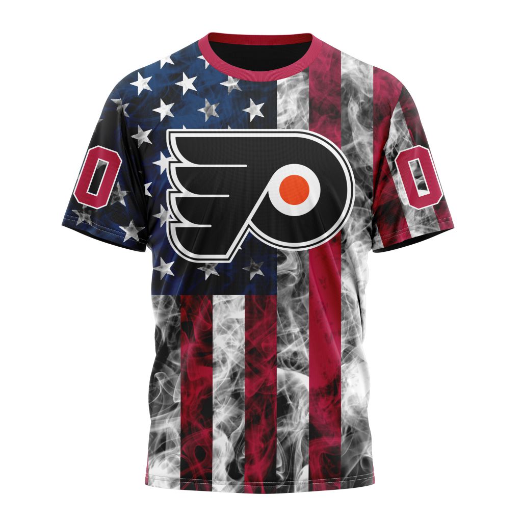 Philadelphia Flyers Special Design For Independence Day The Fourth Of July 01 Personalized Name And Number T-Shirt Oregontrailrvpk Shirt