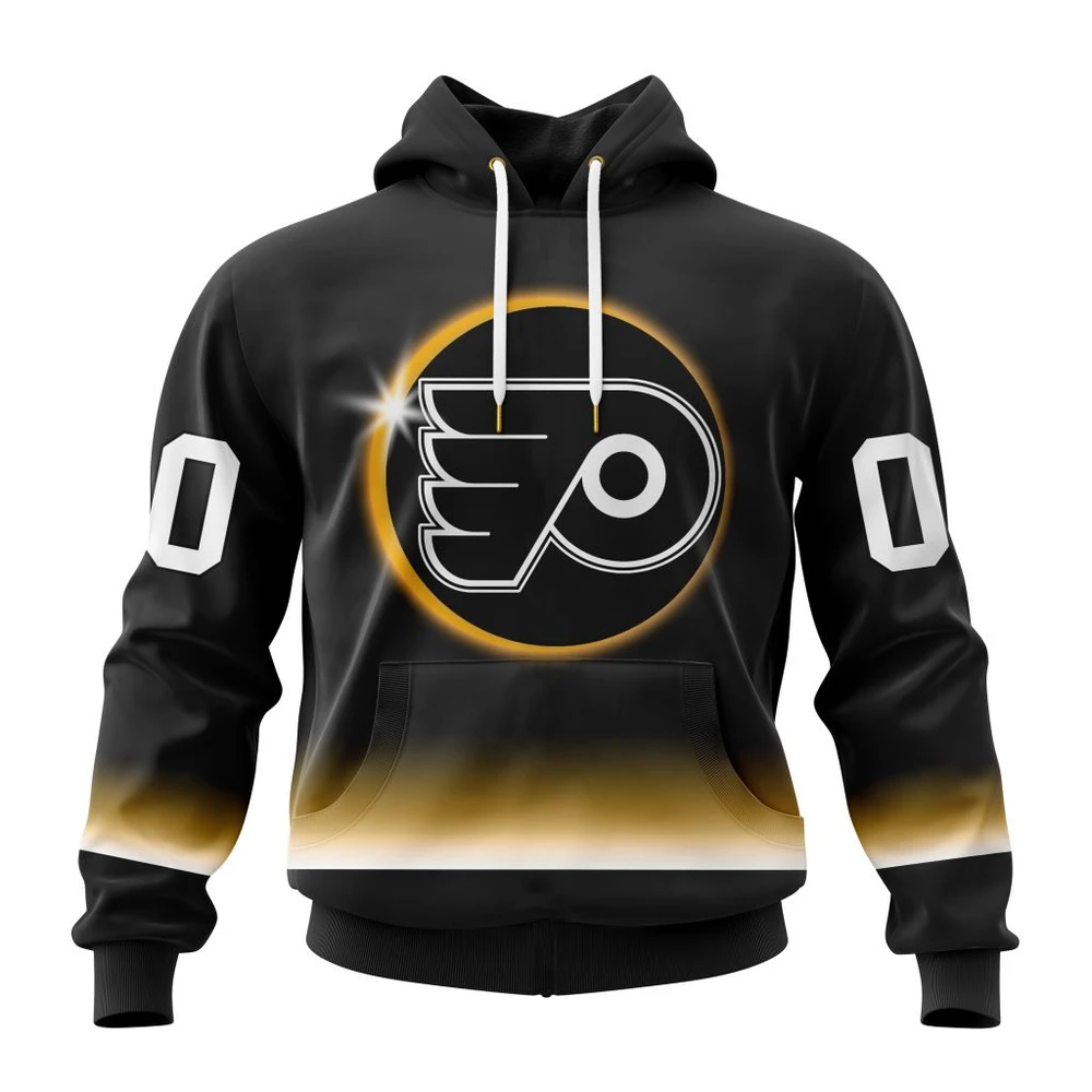 Philadelphia Flyers Special Eclipse Design All Over Print Hoodie Style 78454