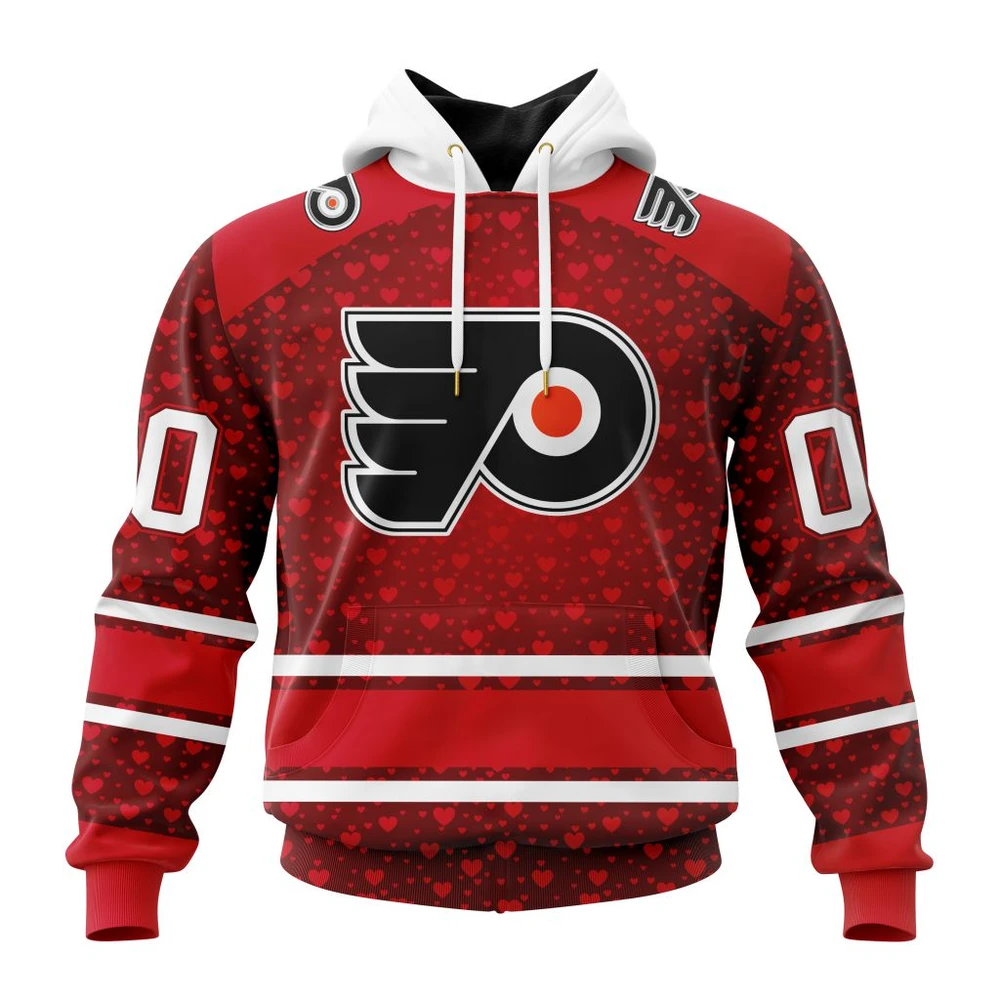 Philadelphia Flyers Special Gift For Valentines Day All Over Print Hoodie Style 76463