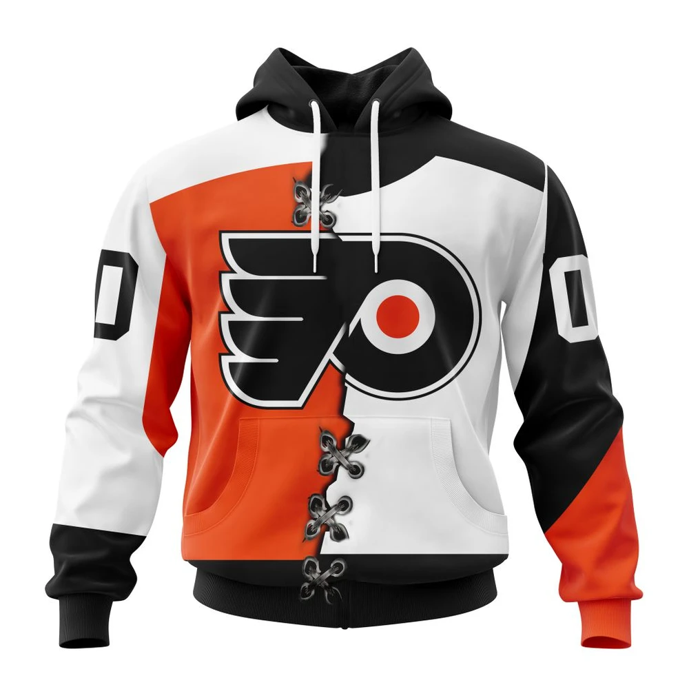 Philadelphia Flyers Special Home Mix Reverse Retro Personalized Kits All Over Print Hoodie Style 95416
