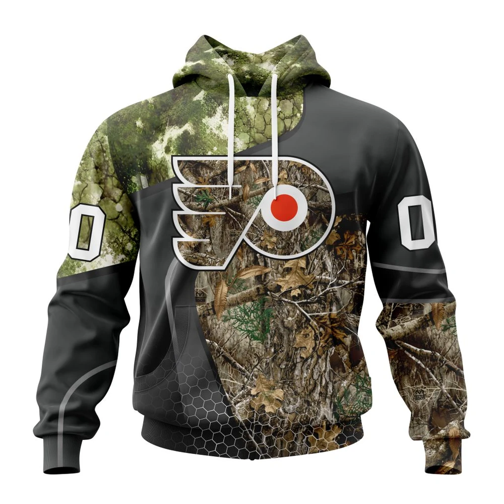 Philadelphia Flyers Special Hunting Camo Design All Over Print Hoodie Style 83829