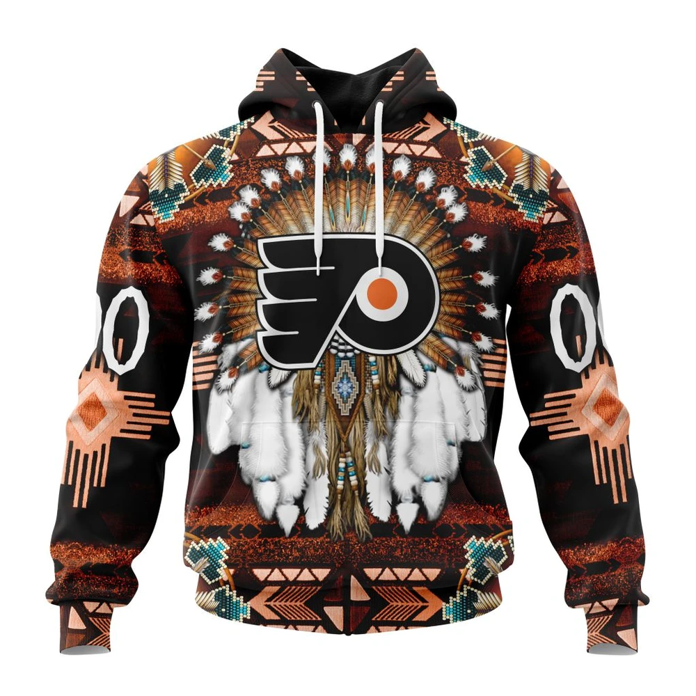 Philadelphia Flyers Special Native Costume Design All Over Print Hoodie Style 52645