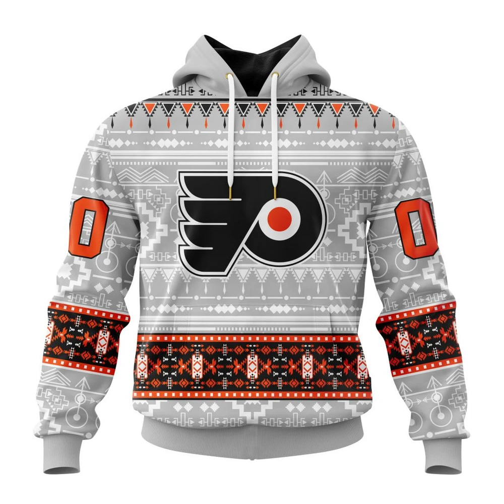 Philadelphia Flyers Special Native Design All Over Print Hoodie Style 51364