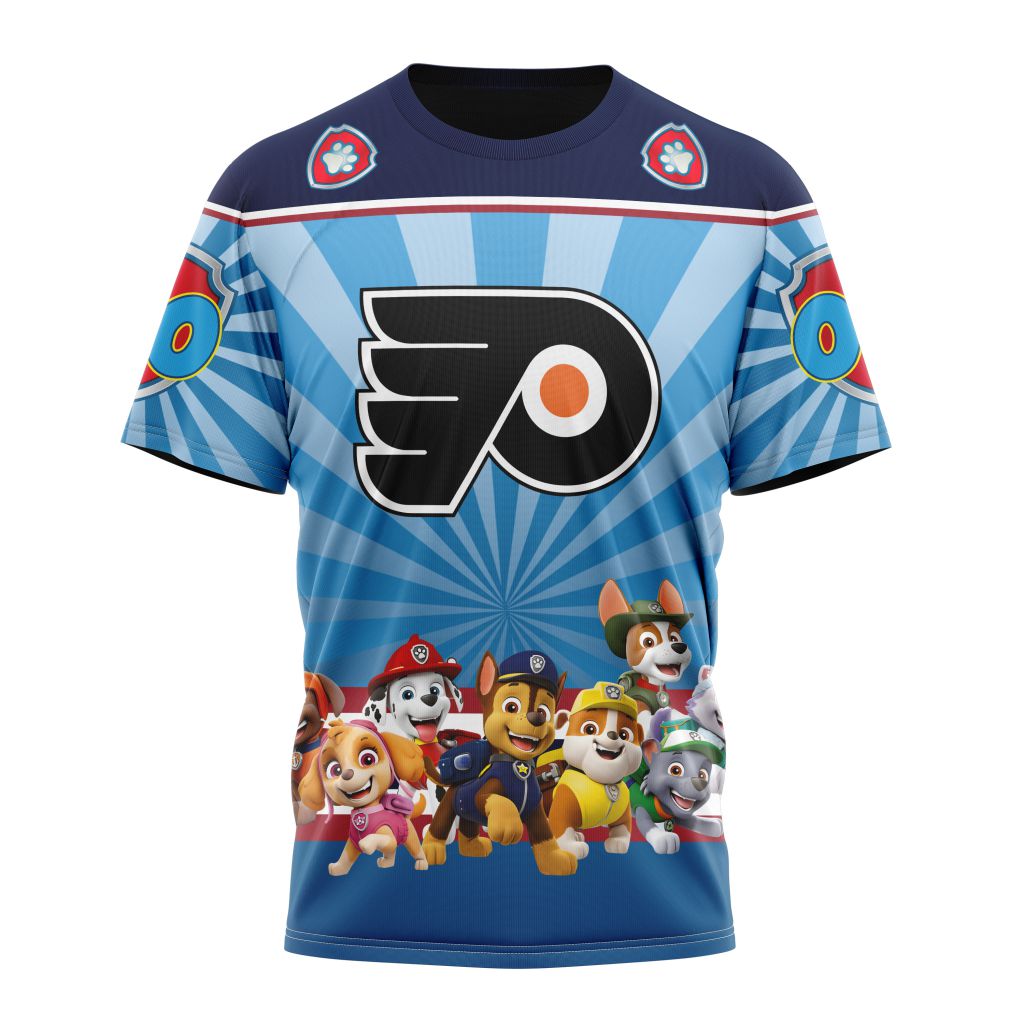 Philadelphia Flyers Special Paw Patrol Kits Personalized Name And Number T-Shirt Oregontrailrvpk Shirt