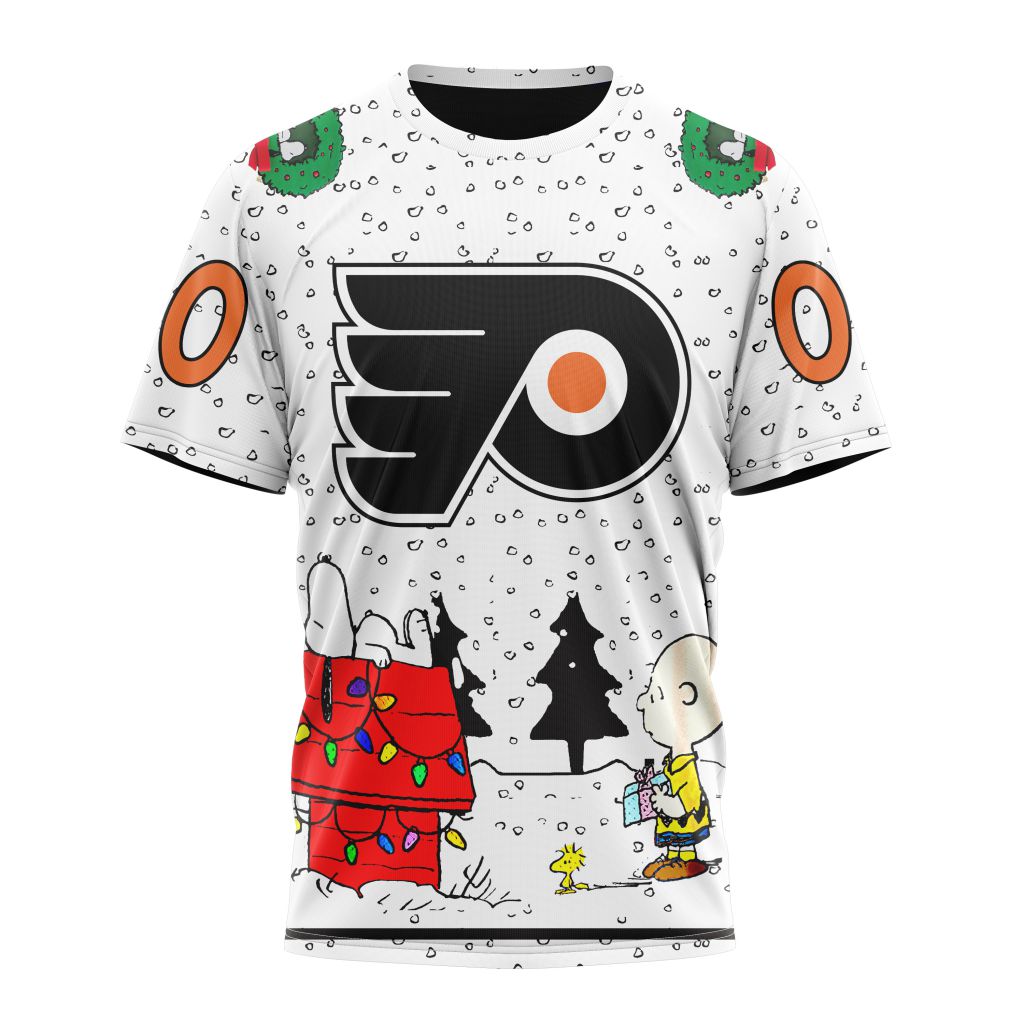 Philadelphia Flyers Special Peanuts Design Personalized Name And Number T-Shirt Oregontrailrvpk Shirt
