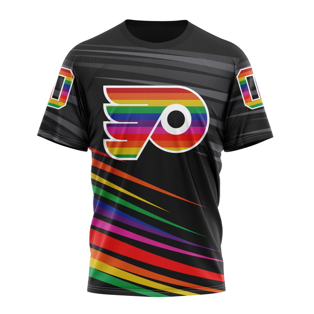 Philadelphia Flyers Special Pride Design Hockey Is For Everyone 01 Personalized Name And Number T-Shirt Oregontrailrvpk Shirt