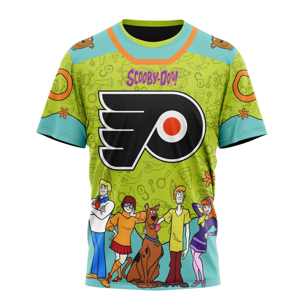 Philadelphia Flyers Special Scooby Doo Design 01 Personalized Name And Number T-Shirt Oregontrailrvpk Shirt