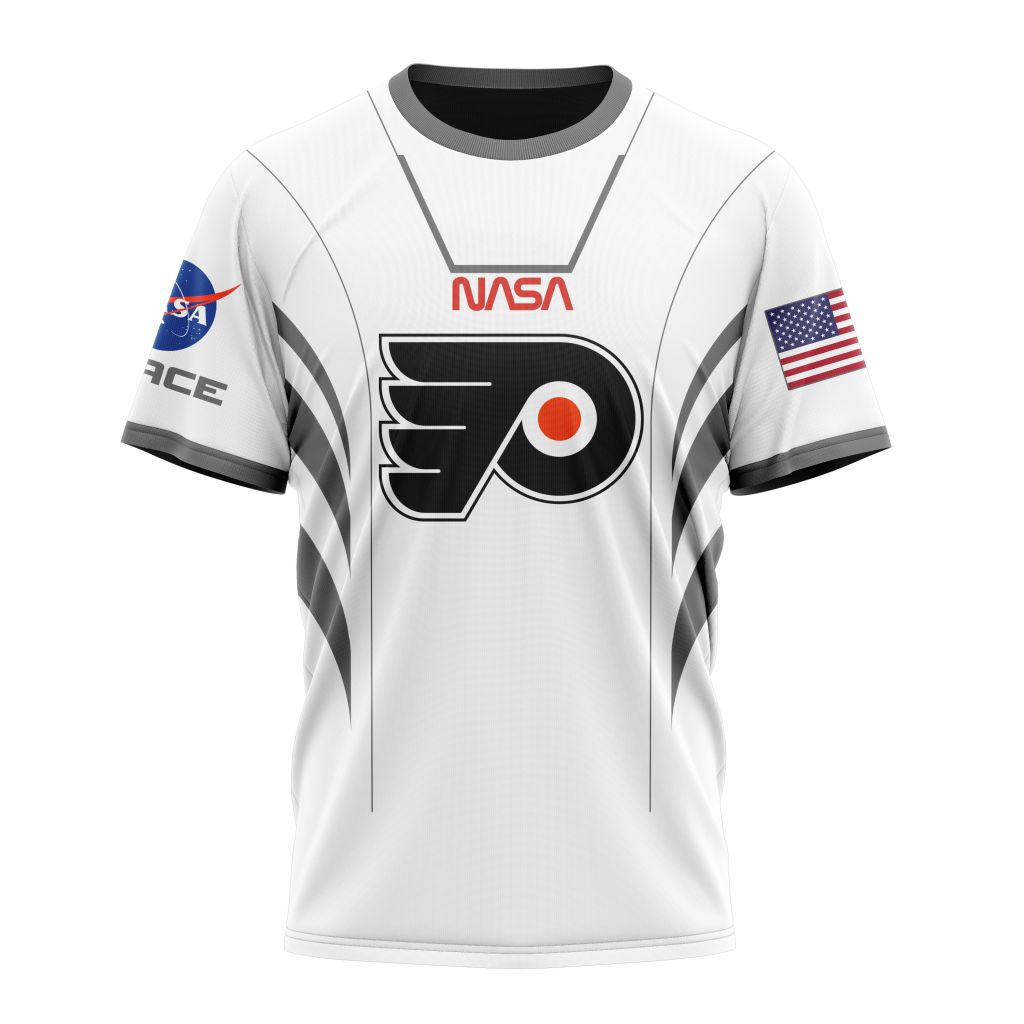 Philadelphia Flyers Special Space Force NASA Astronaut Design Personalized Name And Number T-Shirt Oregontrailrvpk Shirt