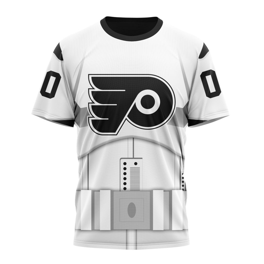 Philadelphia Flyers Special Star Wars Stormtroopers Design Personalized Name And Number T-Shirt Oregontrailrvpk Shirt