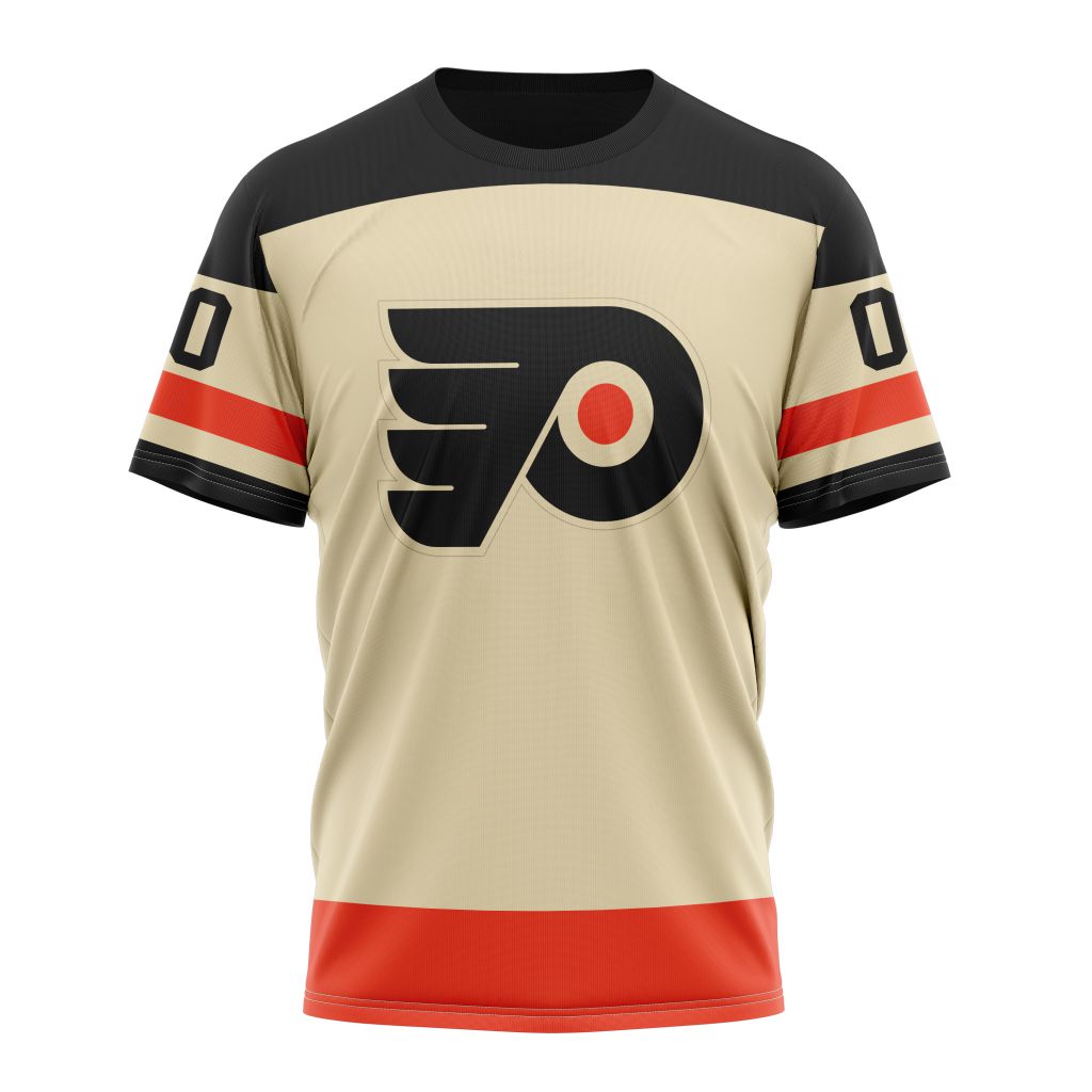Philadelphia Flyers Special Throwback Design 01 Personalized Name And Number T-Shirt Oregontrailrvpk Shirt