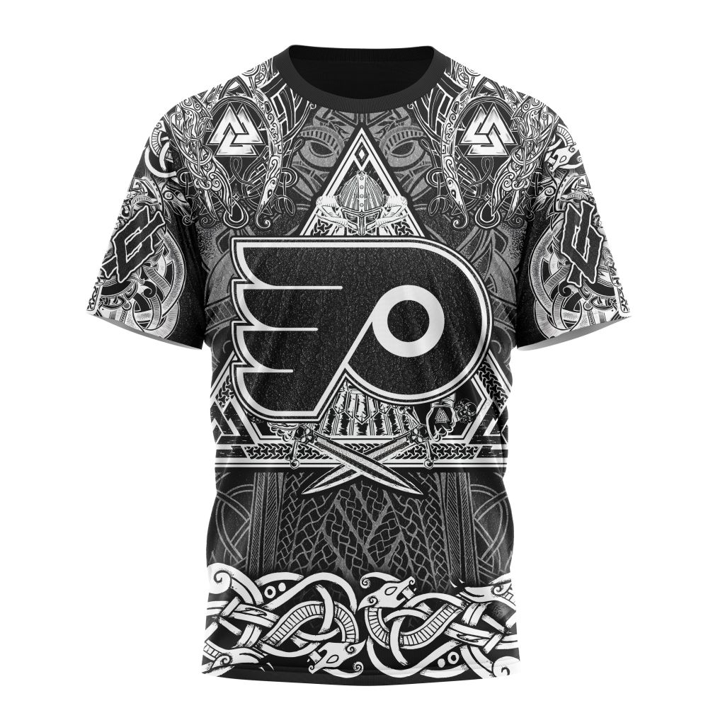 Philadelphia Flyers Special Viking Design 01 Personalized Name And Number T-Shirt Oregontrailrvpk Shirt