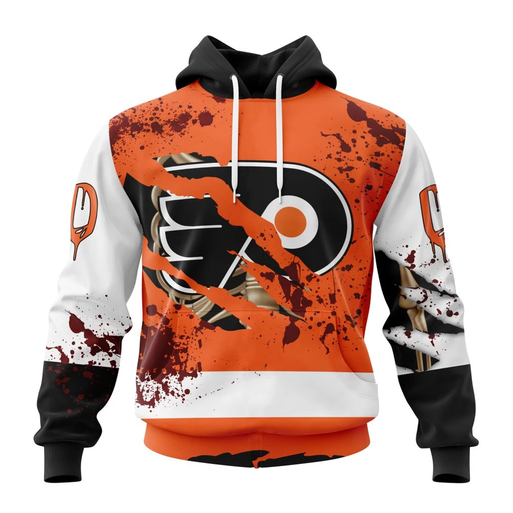 Philadelphia Flyers Specialized Design Jersey With Your Ribs For Halloween All Over Print Hoodie Style 31588