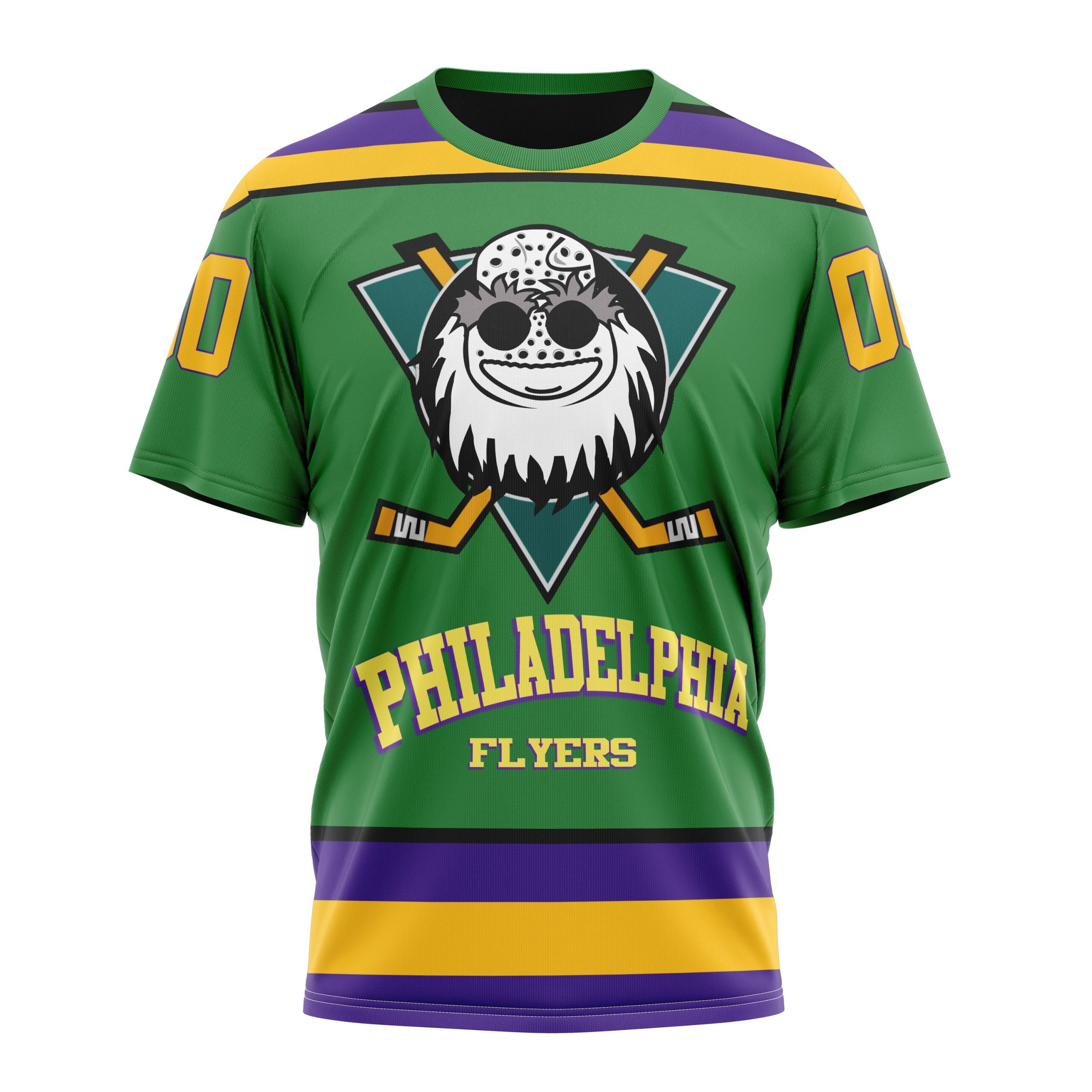 Philadelphia Flyers Specialized Design X The Mighty Ducks Personalized Name And Number T-Shirt Oregontrailrvpk Shirt