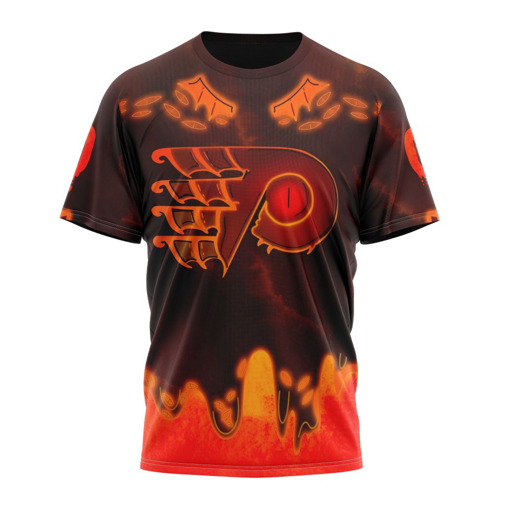 Philadelphia Flyers Specialized Jersey For Halloween Night Personalized Name And Number T-Shirt Oregontrailrvpk Shirt