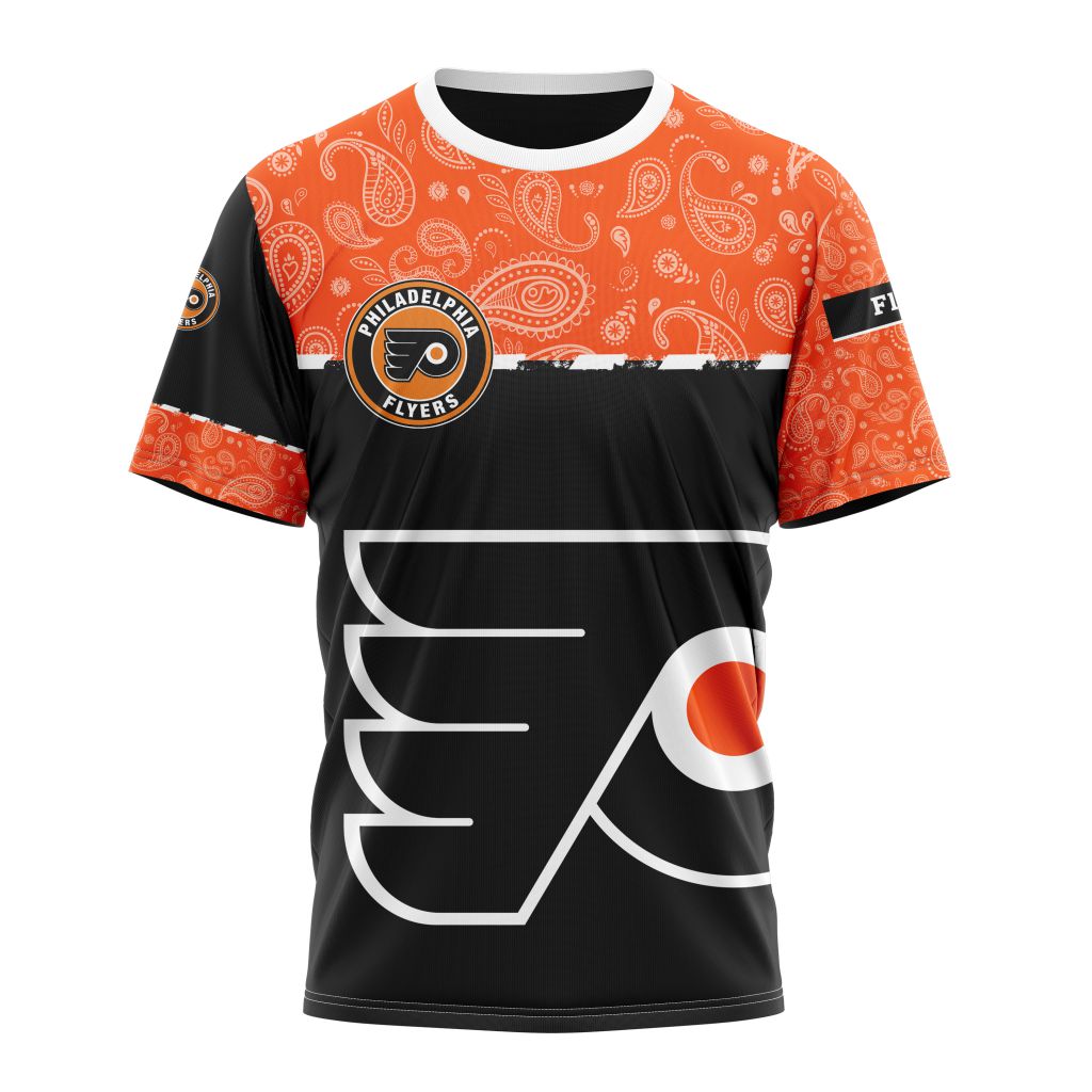 Philadelphia Flyers Specialized Jersey Hockey With Paisley Personalized Name And Number T-Shirt Oregontrailrvpk Shirt