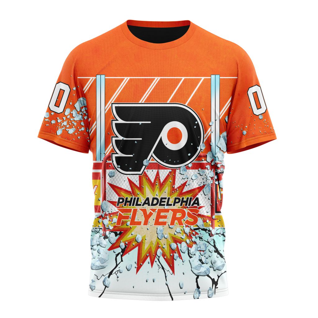Philadelphia Flyers Specialized Jersey With Ice Hockey Arena Personalized Name And Number T-Shirt Oregontrailrvpk Shirt