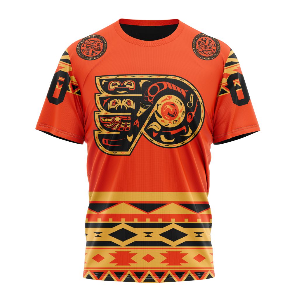 Philadelphia Flyers Specialized National Day For Truth And Reconciliation Personalized Name And Number T-Shirt Oregontrailrvpk Shirt