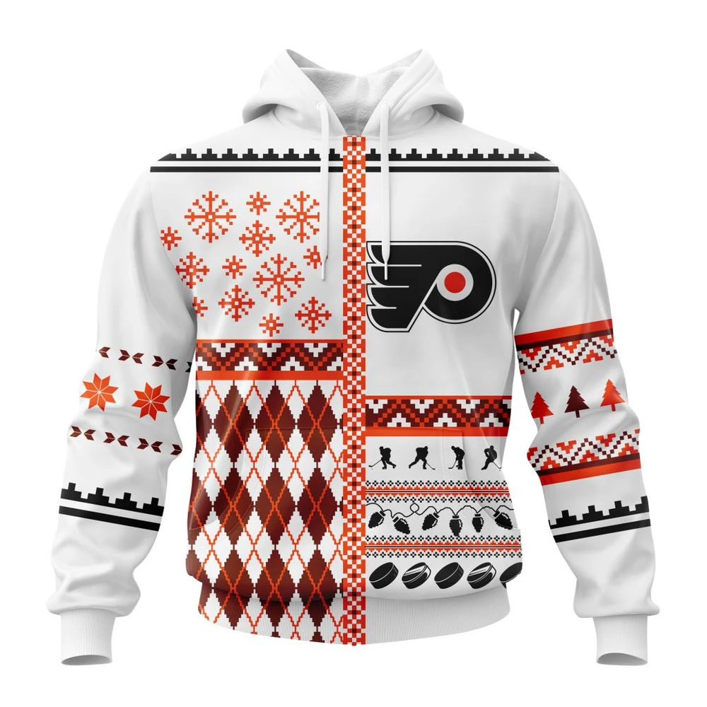 Philadelphia Flyers Specialized Unisex Christmas Is Coming All Over Print Hoodie Style 46155