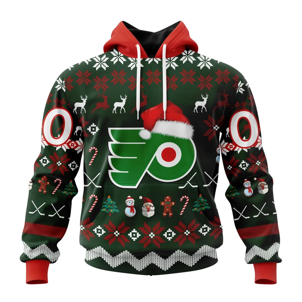 Philadelphia Flyers Specialized Unisex Christmas Is Coming All Over Print Hoodie Style 73095