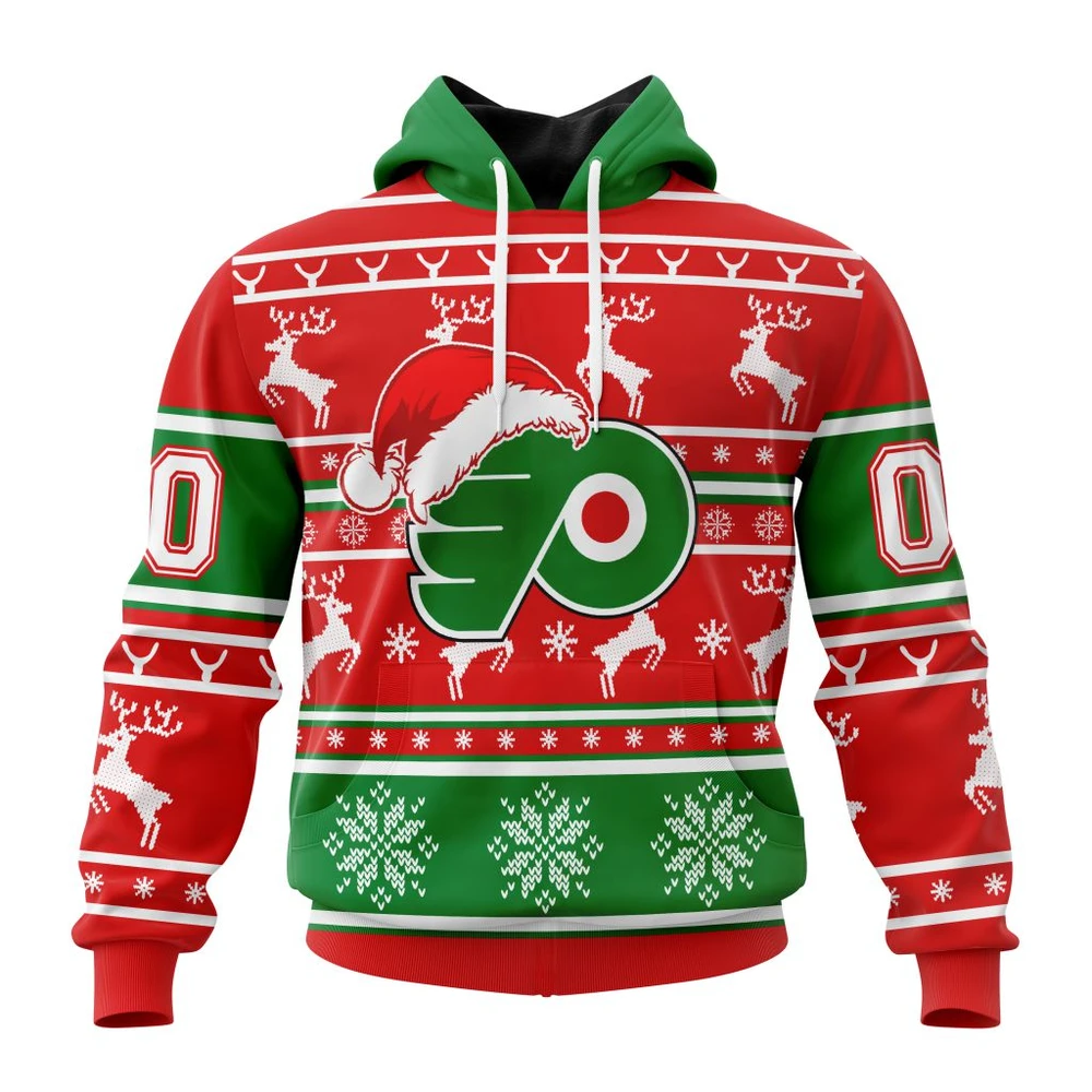 Philadelphia Flyers Specialized Unisex Christmas Is Coming All Over Print Hoodie Style 96805