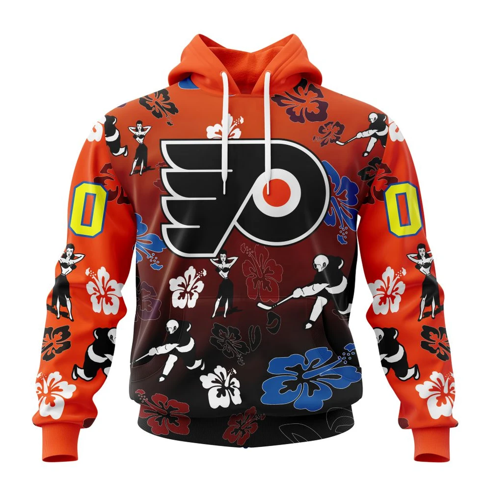 Philadelphia Flyers X Hawaii Specialized Design For Hawaiia All Over Print Hoodie Style 60013