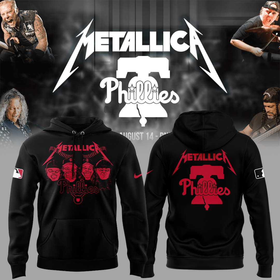 Philadelphia Phillies Baseball Metallica Night Hoodie Baseball