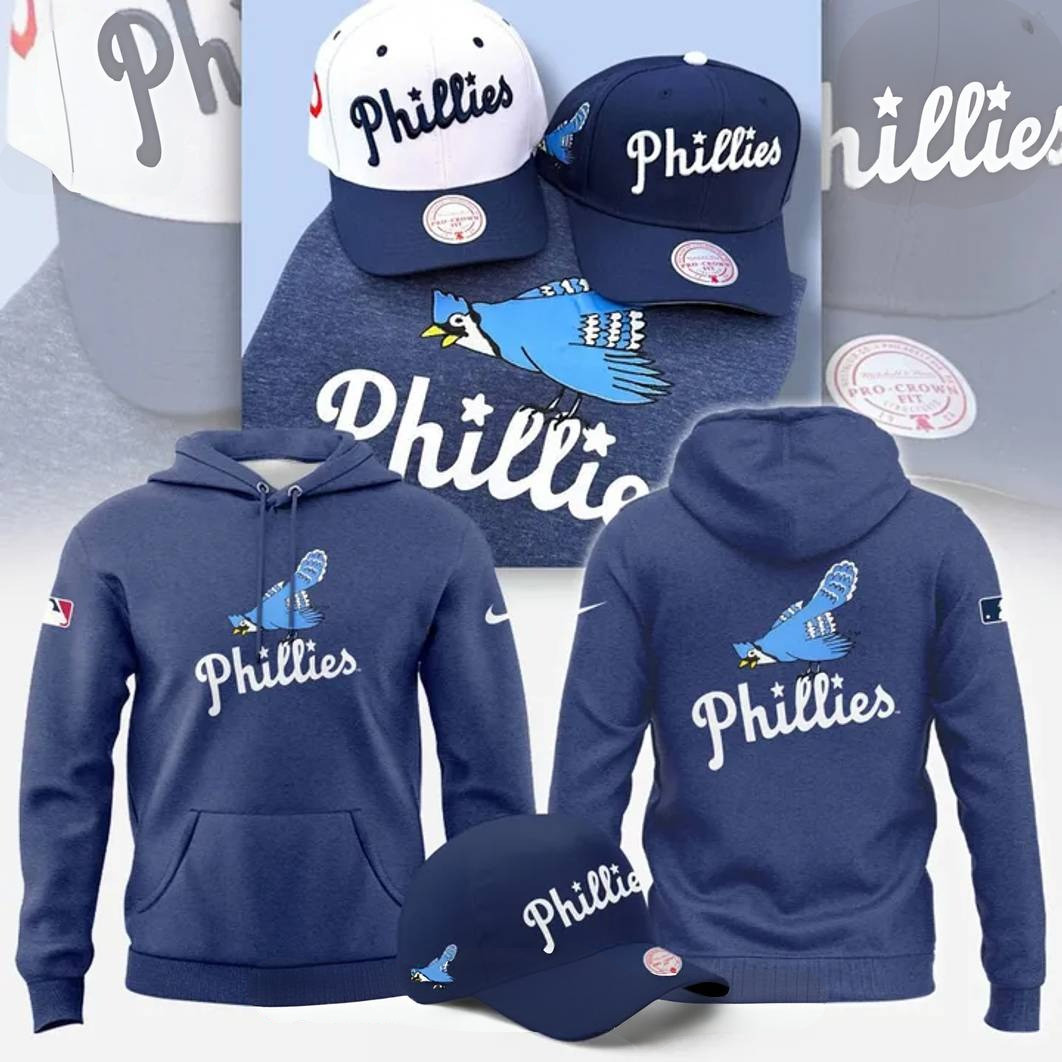 Philadelphia Phillies Blue Jay Logo 40s Hoodie Best