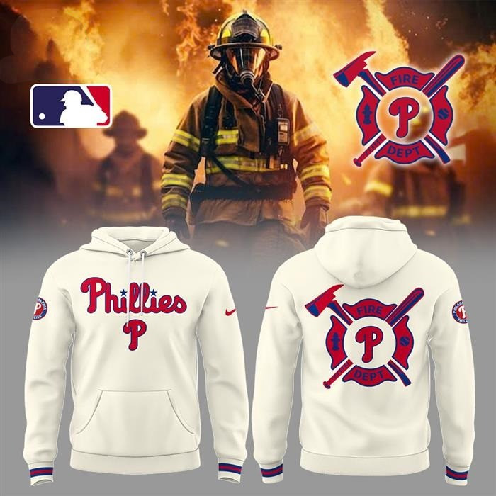 Philadelphia Phillies Firefighter Hoodie Baseball Team Gift Ideas