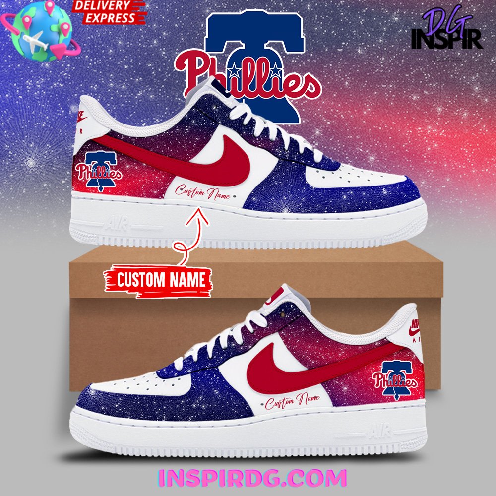 Philadelphia Phillies Gradient Color Air Force 1