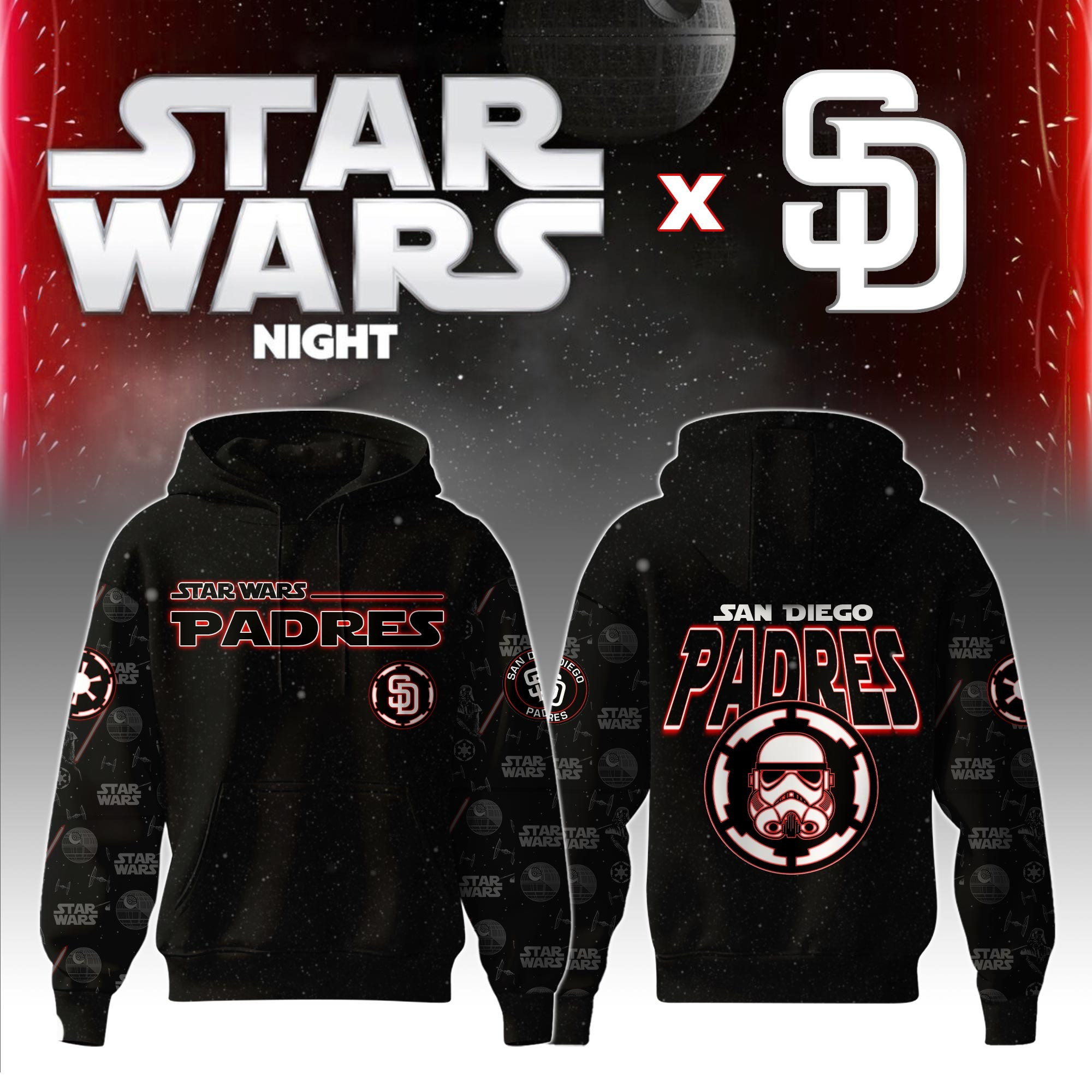 Philadelphia Phillies MLB x Star War Night Special Edition Hoodie 2025
