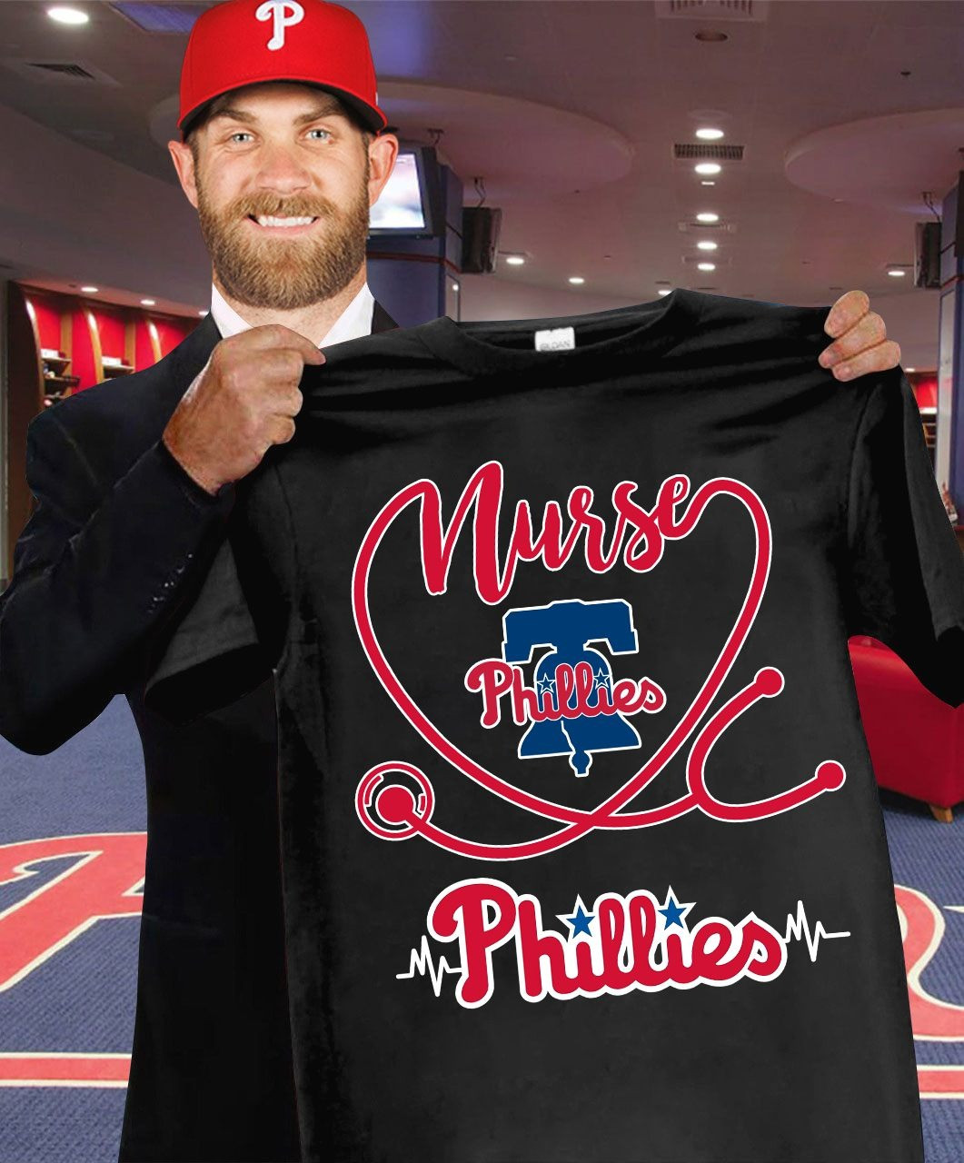 Philadelphia Phillies Nurses Night T-Shirt Honor Nurses Day Oregontrailrvpk Shirt