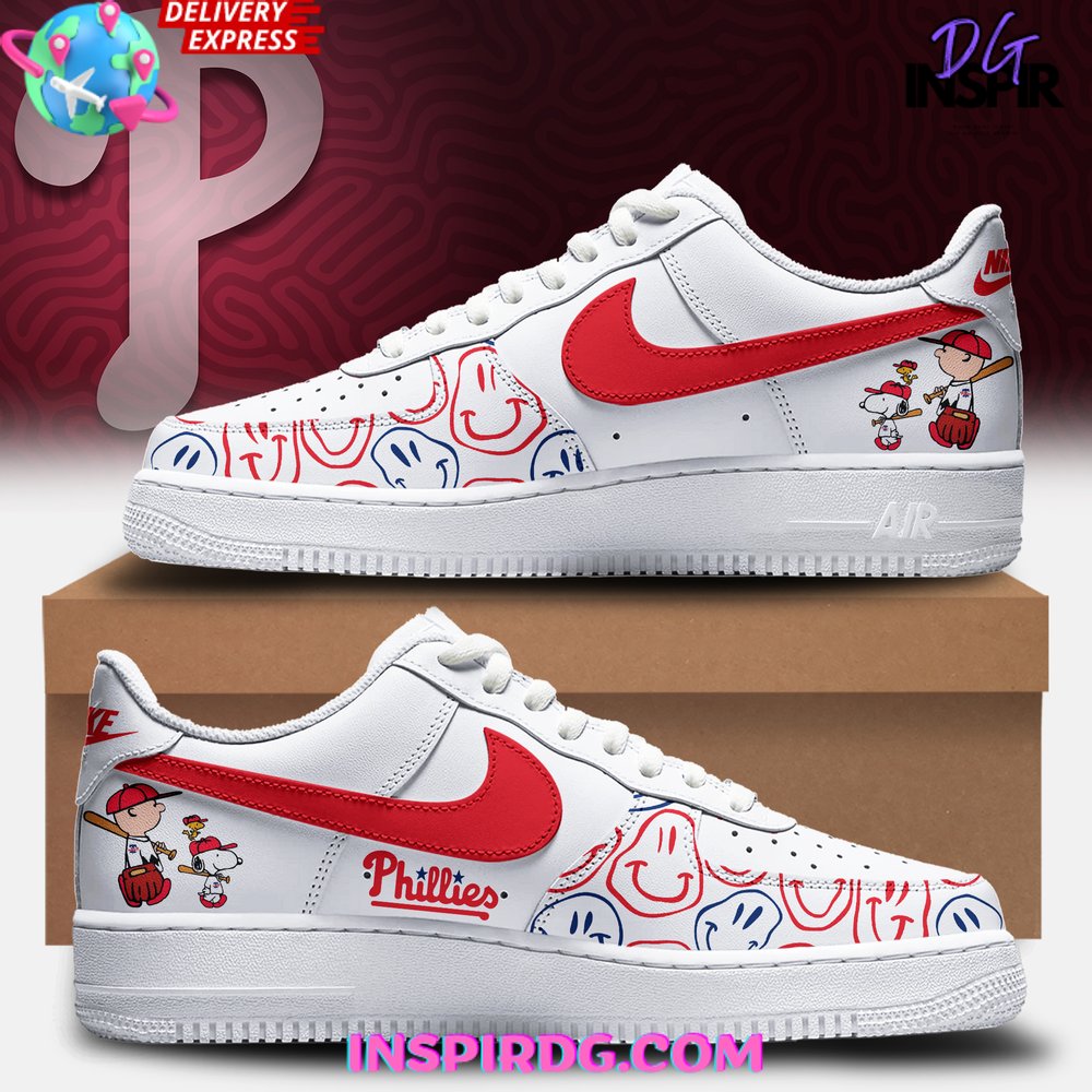 Philadelphia Phillies Snoopy Smile Air Force 1