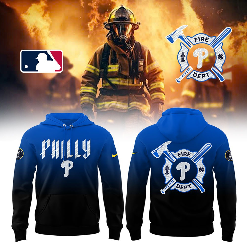 Philadelphia Phillies x Firefighter Appreciation Night Hoodie MLB Merch Best