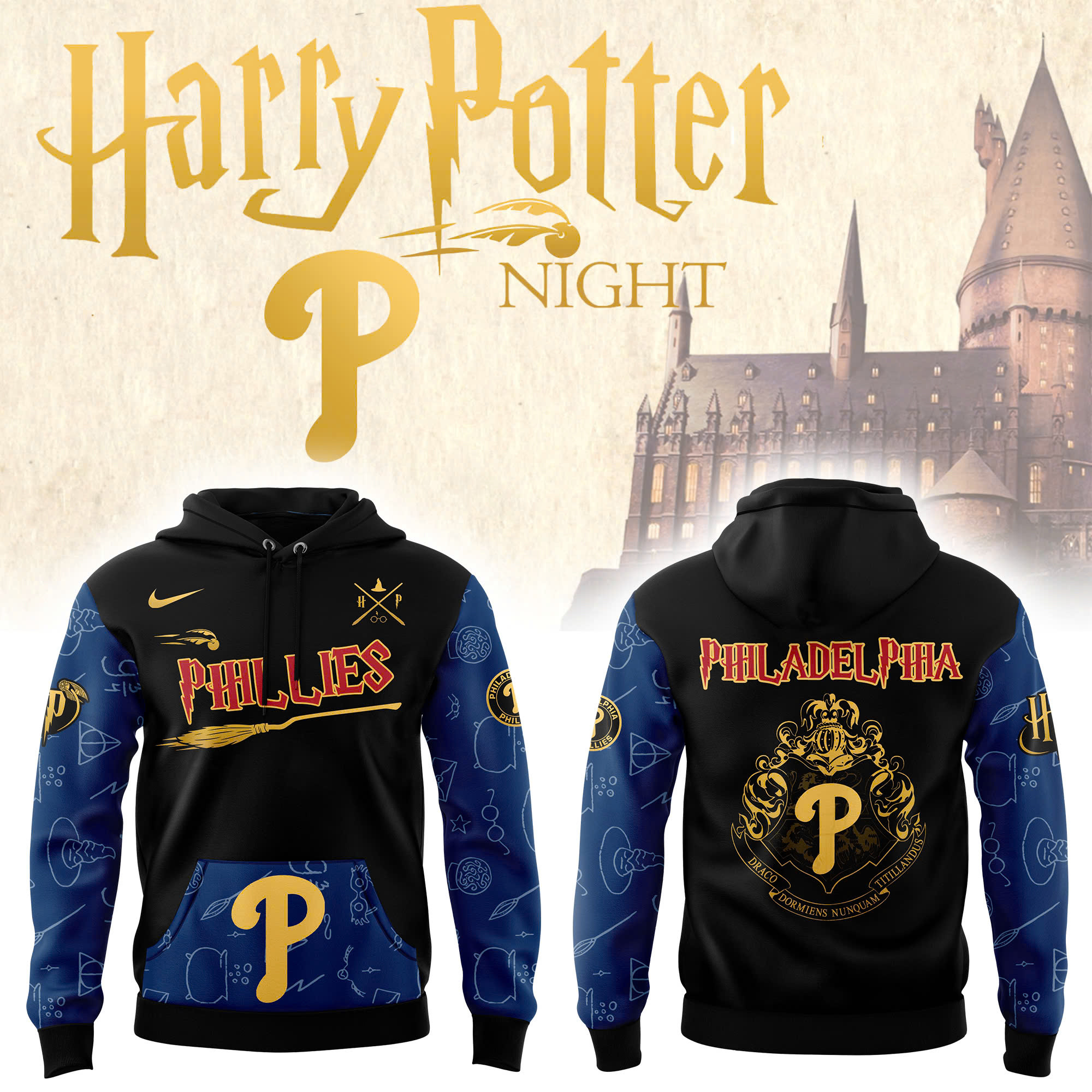 Philadelphia Phillies x Harry Potter Night Heritage Hoodie Best