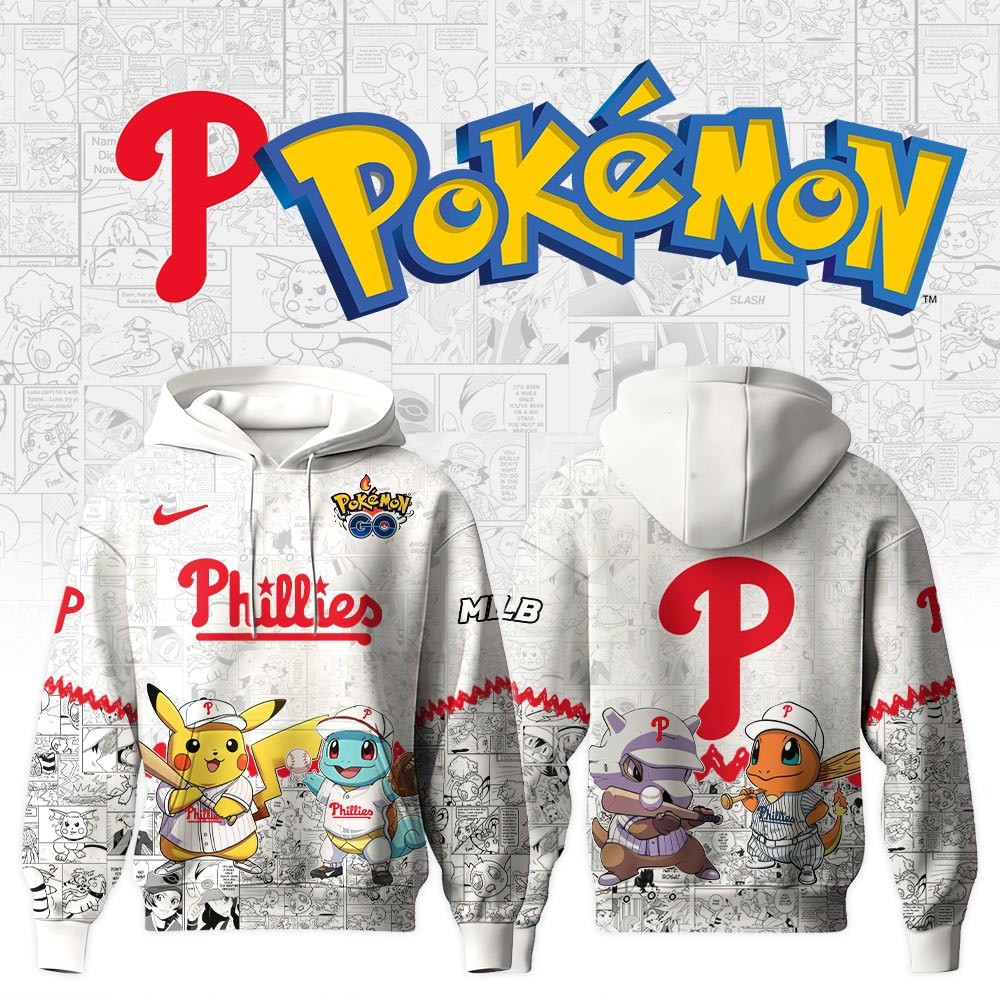 Philadelphia Phillies X Pok mon Go Hoodie MLB Merch For Him Her