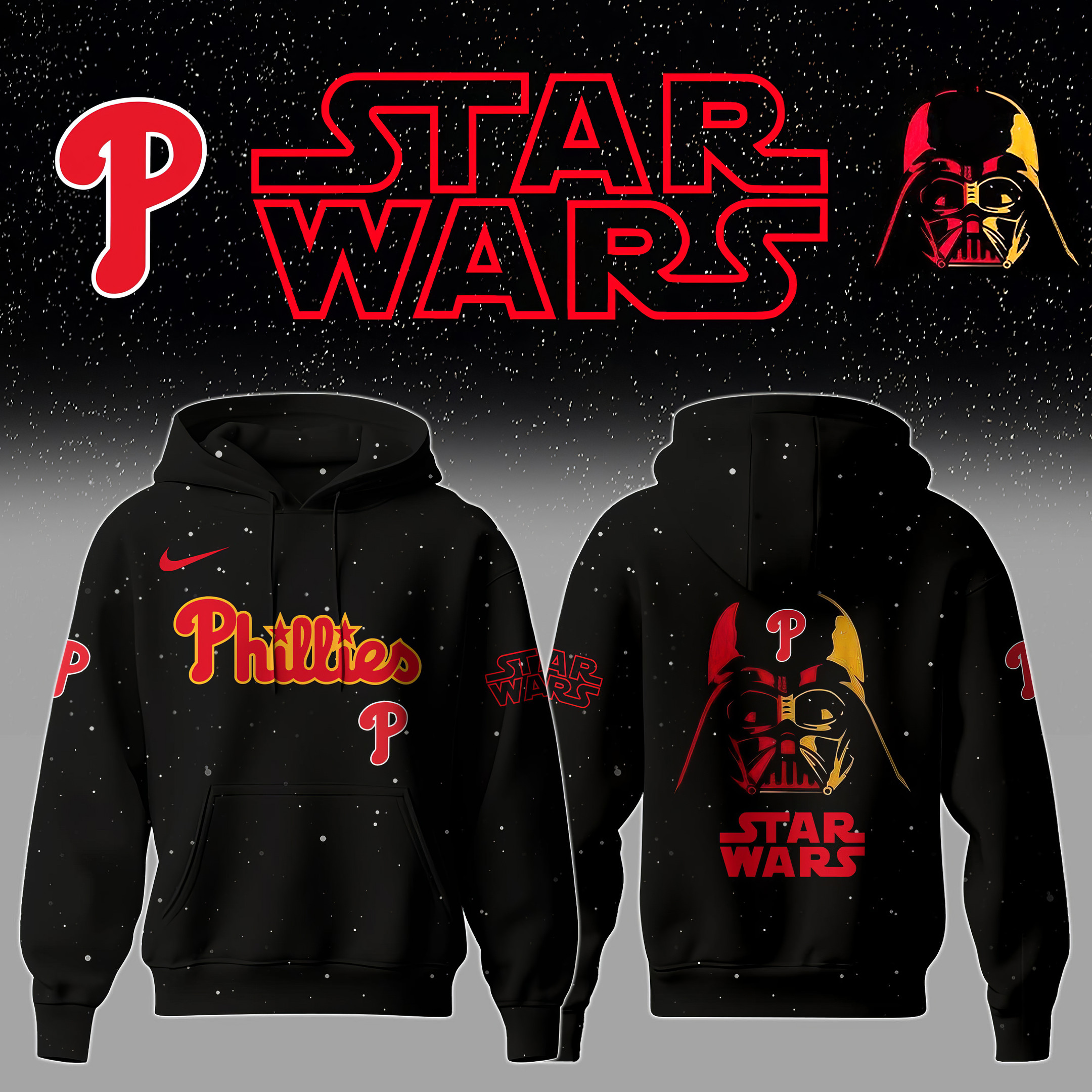 Philadelphia Phillies x Star Wars Night Hoodie