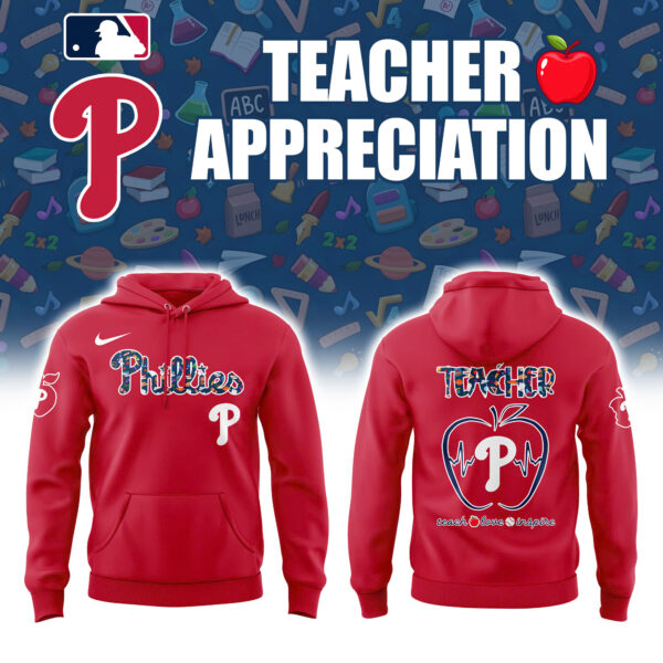 Philadelphia Phillies x Teacher Appreciation Night Hoodie Unique Baseball Gifts