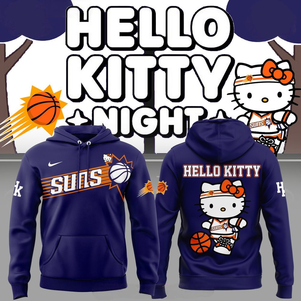 Phoenix Suns Hello Kitty Night Special Purple Hoodie