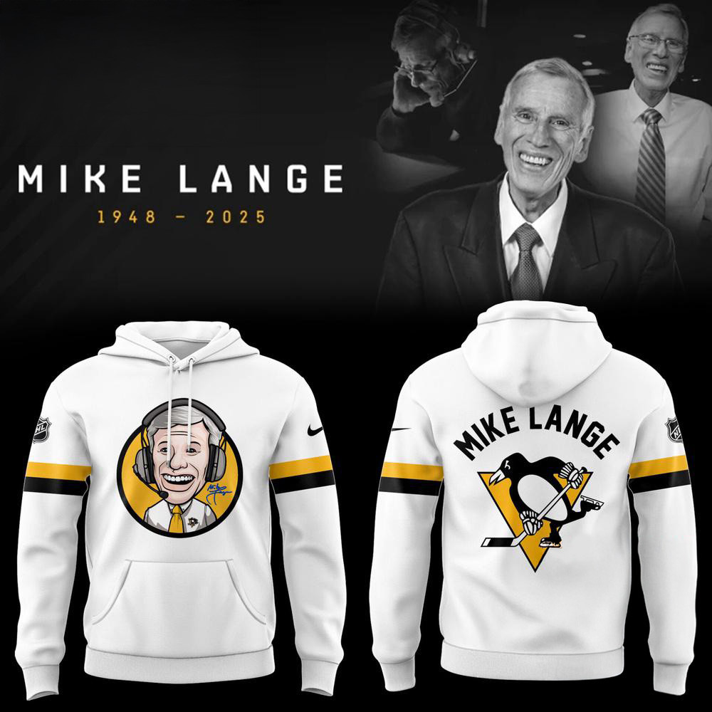 Pittsburgh Penguins Honoring The Legend Mike Lange Voice Of The Penguins Hoodie