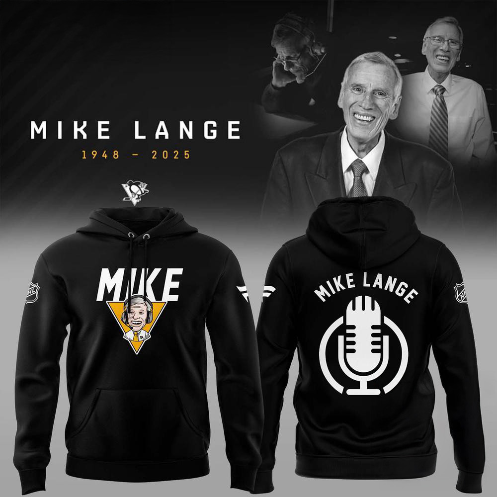Pittsburgh Penguins Honoring The Legend Mike Lange Voice Of The Penguins Hoodie