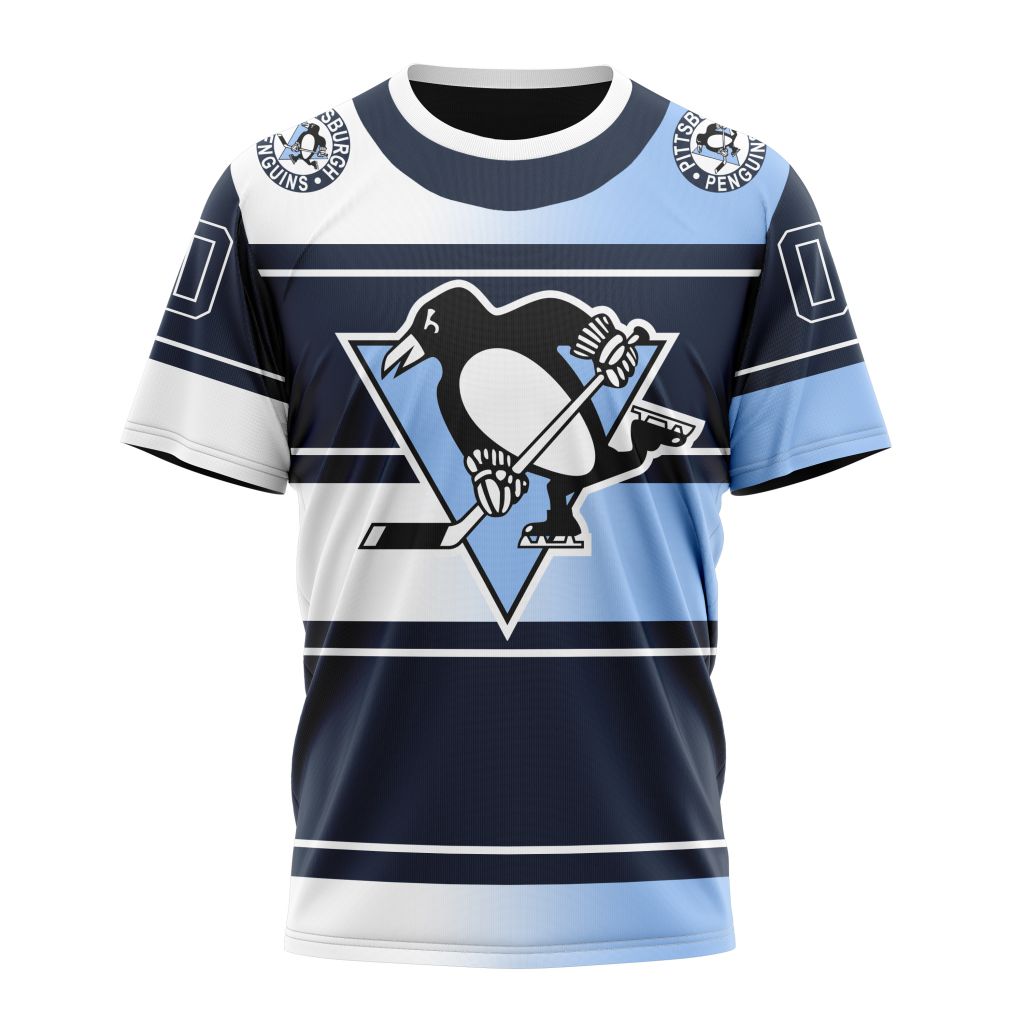 Pittsburgh Penguins New Gradient Series Concept Personalized Name And Number T-Shirt Oregontrailrvpk Shirt